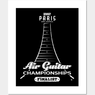 12th Annual Paris Air Guitar Championships 1987 Posters and Art